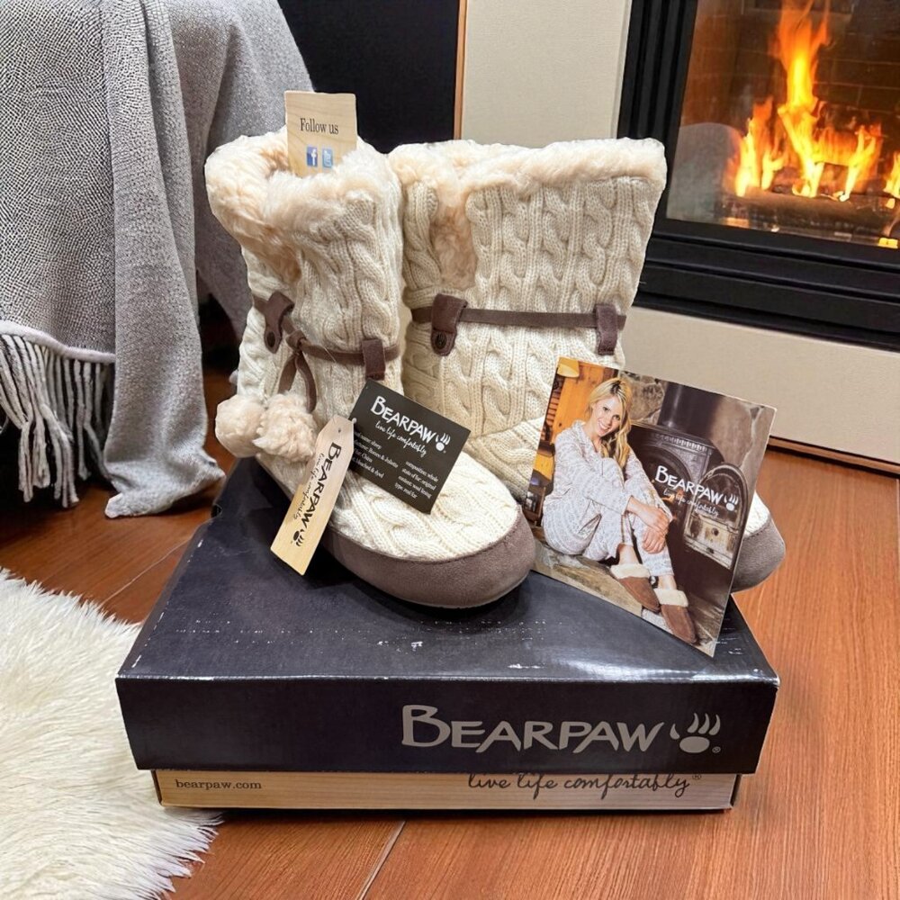 BearPaw 🐻  TRISTA Bootie Slippers - LINEN